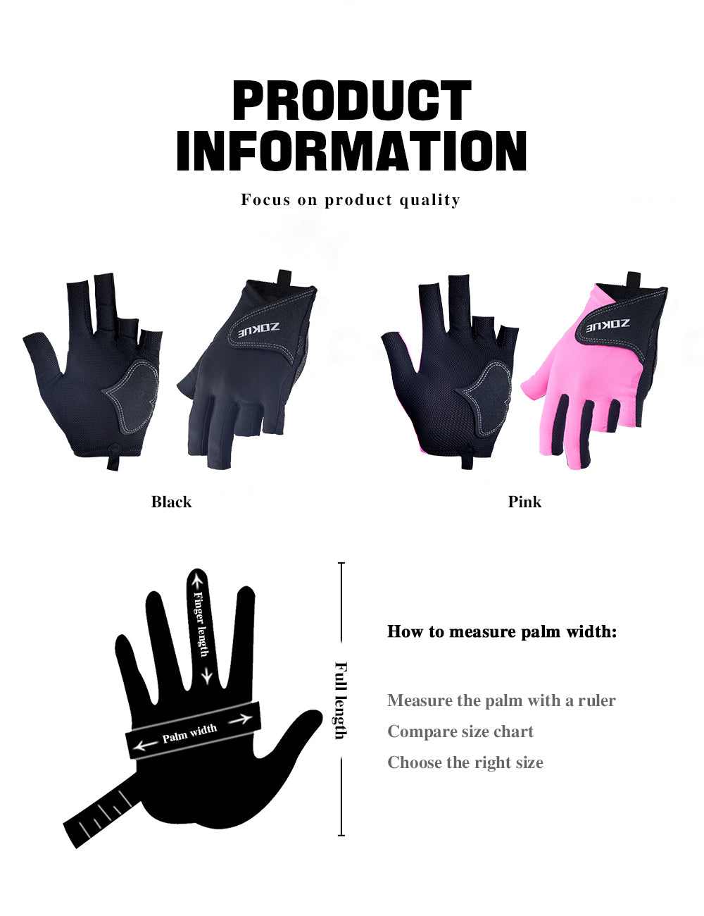 Zokue Gloves 3 Fingers- Left (Medium)