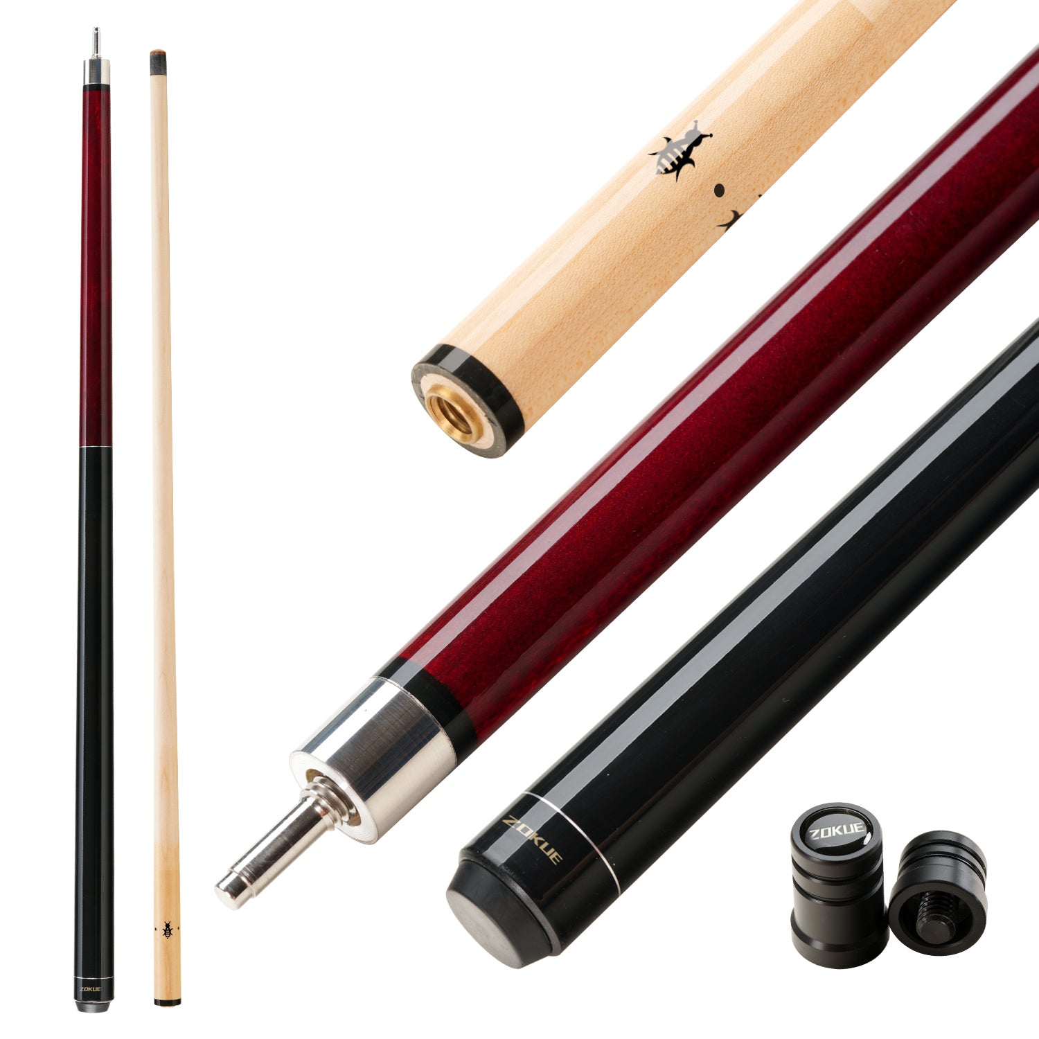 Zokue Break Cue Red