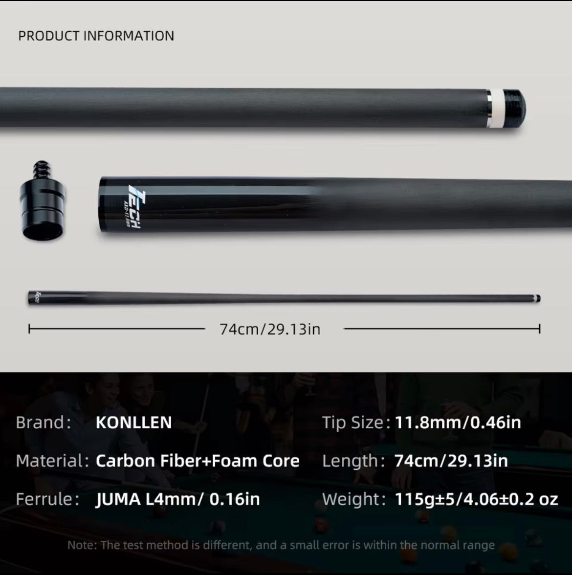 Konllen Tech Carbon Fiber Shaft 12.5mm